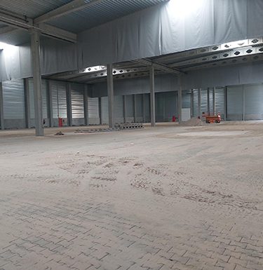 Bedrijfshal Antwerpse haven